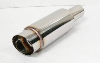 Obx muffler b8s 2.25" inlet toyota honda nissan dodge