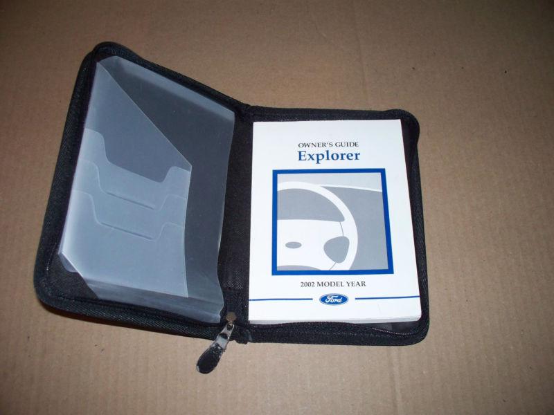 2002 ford explorer owners manual in case