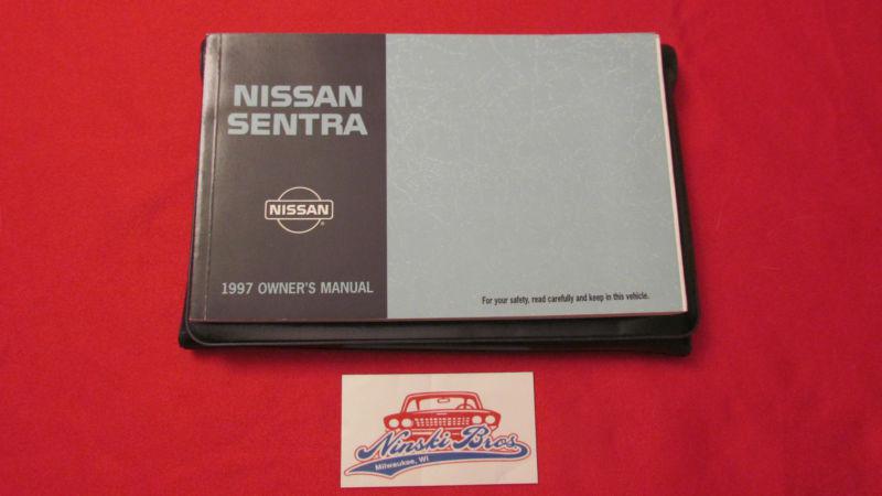 1997 nissan sentra owners manual w/ case 97