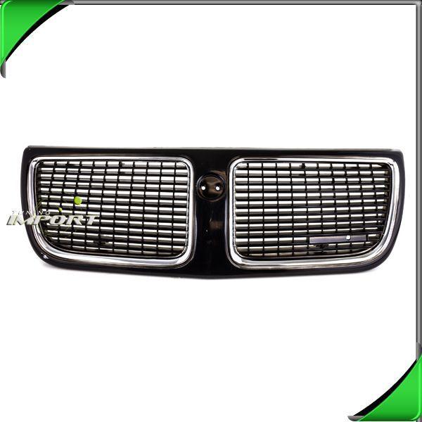 Black grille new body gm1200153 chrome surround trim 1989-1991 grand am se 2/4dr