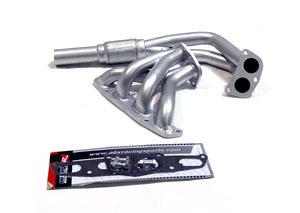 91-98 saturn sl sc dohc 1.9l obx silver paint exhaust header 