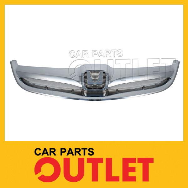 2004 2005 honda civic 4dr sedan chrome grille shell frame hybrid wo back support