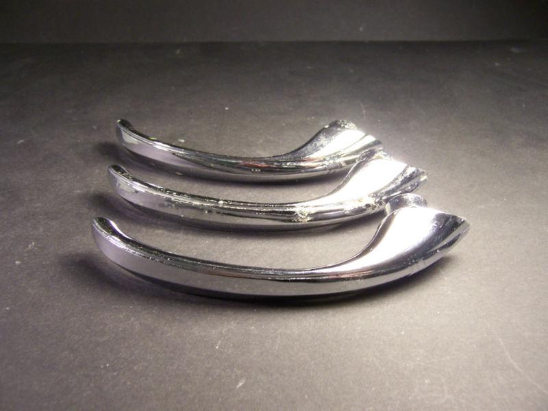 Three (3) 1941 to 1946 plymouth  inside door handle  richland mfg. chicago