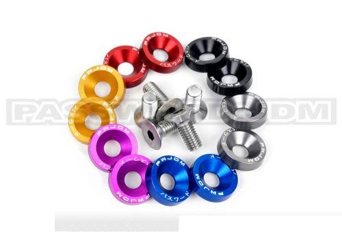 Password:jdm [6 pack] 8mm aluminum washers ruckus / zoomer seat washers [gold]