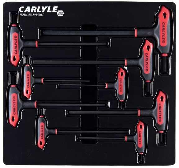 Carlyle hand tools cht lhhs9 - hex key set, hex l-handle sae