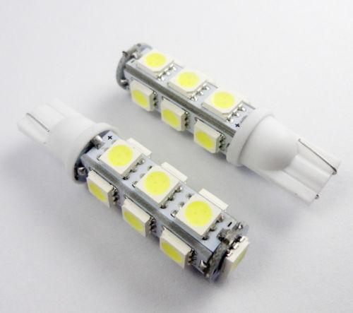 2x bright white 13-smd car led t10 parking light bulb 922 w5w 1252 168 194 #sb11