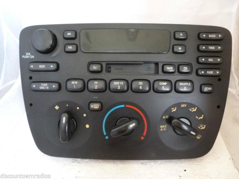 2000 00 ford taurus mercury sable radio cassette yf1f-18c858-bf oem *