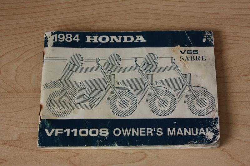 1984 honda v-65 sabre owners manual, original