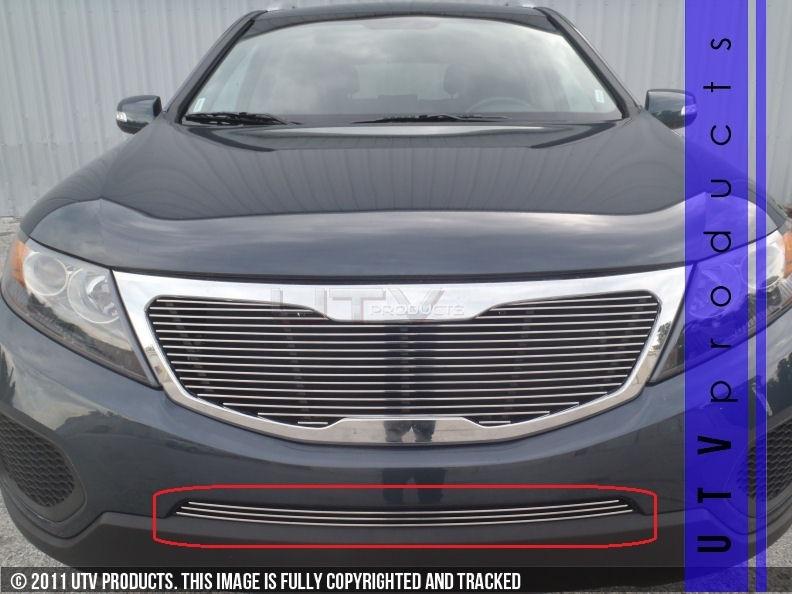 Fits: 2011 - 2013 kia sorento 1pc chrome bumper billet grille kit kia 11 12