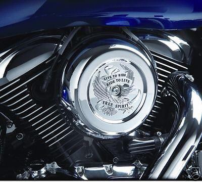 Showchrome" free spirit" air cleaner cover/kawasaki/suzuki