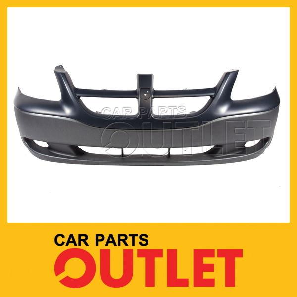 2002 2003 dodge caravan f.bumper cover primered top/textured bottom base w/o sxt