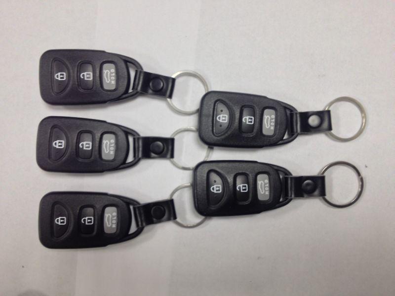 Hyundai lot of 5 keyless entry transmitters fobs keys remotes osloka-360t 