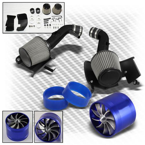 07-08 350z 3.5l v6 tornado cold air intake stainless filter induction kit black