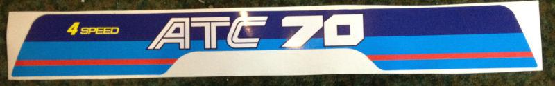 1984 atc 70 4 speed rear fender decal graphic sticker atv trx atc70