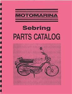 Motomarina sebring moped parts manual