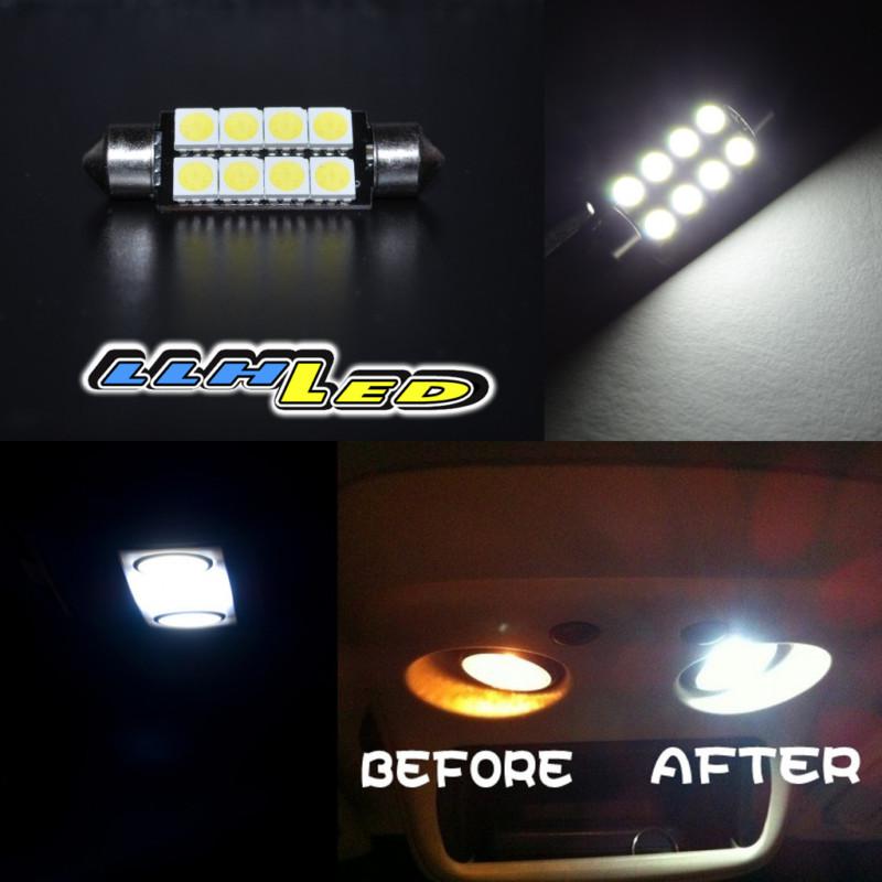 1 pc 42mm 578 569 8 smd led map dome light bulb festoon white lamp 