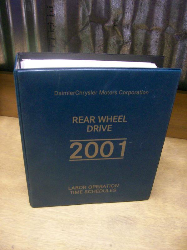 2001 daimler-chrysler rear wheel drive labor operation time schedules