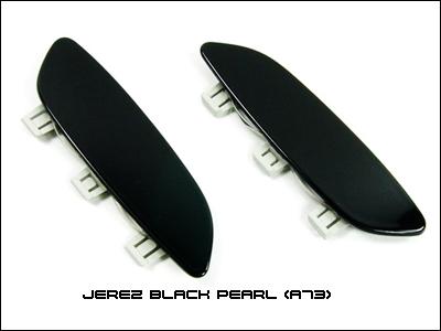 Jerez black a73 painted front bumper side reflector covers - bmw e90 e92 e93 m3