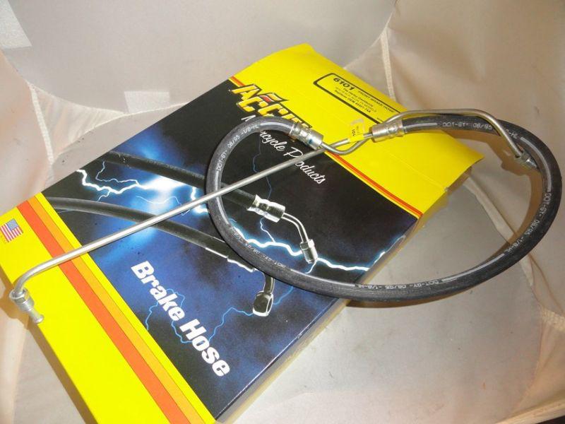 Sportster-fx "new repo/new in box" 1974-76 front brake hose #45521-74a