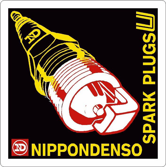 Nippon denso spark plug vintage decal ama wes cooley youshimura suzuki gs jdm