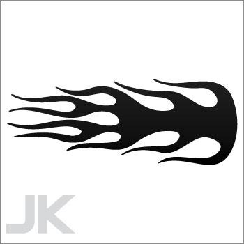 Decal stickers flame car parts motors flames fire racing body tuning 0502 x4ffx
