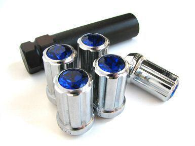 Lug nuts gem diamond blue spline nissan infiniti subaru