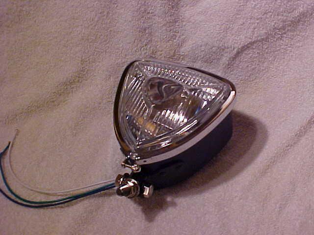 Brand new denim black triangle headlight-bobber-chopper-harley