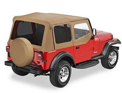 Bestop soft top sailcloth replace-a-top cloth spice tinted windows jeep wrangler