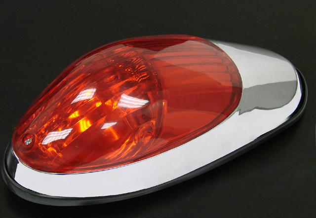 Red tail light for shadow v-star vulcan suzuki side mount plate cruiser chopper