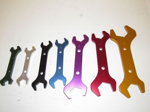 7 piece aluminum an wrench set 3an-20an dirt late model imca nascar sprint car