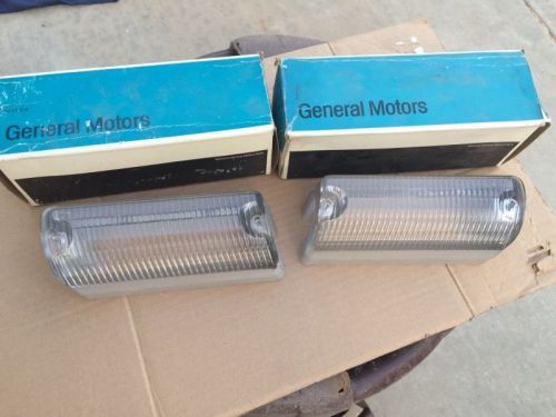 1970 oldsmobile delta 88 ninety-eight 98 nos turn signal parking lamp lens pair