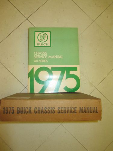 1975 buick factory shop manual for chassis service new condition !