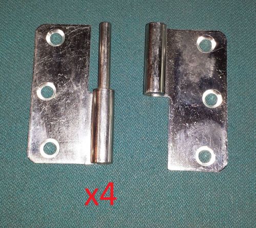 4 male/female-stainless steel slip joint/take away/flag hinge 3 x 3&#034; holes door