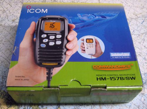 Icom hm-157b commandmic remote marine microphone (black)