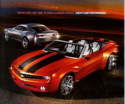 Chevrolet camaro 2007 concept convertible  brochure  rare!