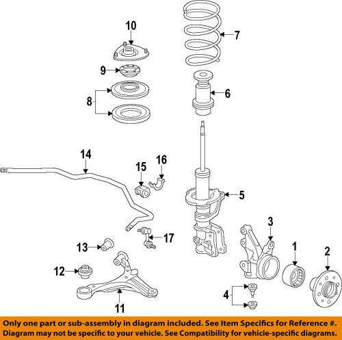 Honda oem stabilizer sway bar-front-link 51320s5a003