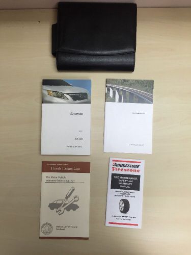 Lexus rx350 2010  owner&#039;s manual books set w/ case  oem