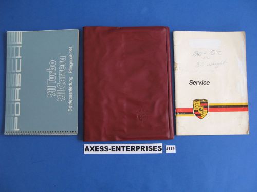 84 1984 porsche 930 turbo 911 carrera betriebsanleitung owners manual set # j119