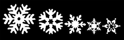 Snow flakes christmas  vinyl glass window car truck decal diy vinyl logo sticker