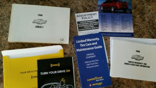 2008 chevrolet cobalt ls lt ss owners manual book set all models