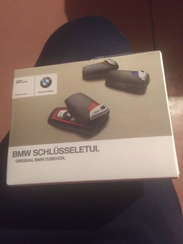 Bmw sport line red genuine key case fob 2012 &amp; up oem 82292219909 germany