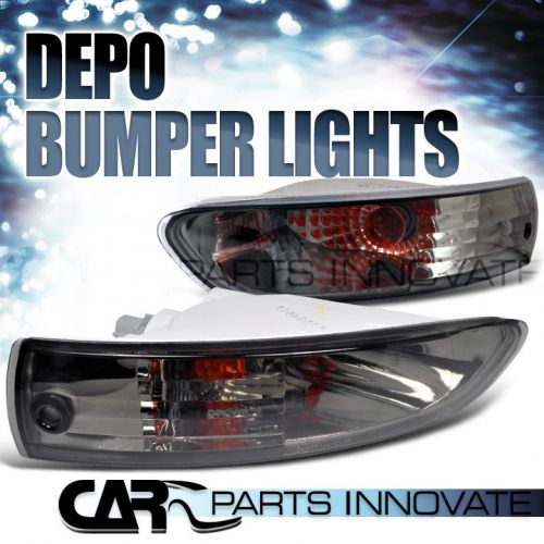 03-05 mitsubishi eclipse smoked front bumper lights depo