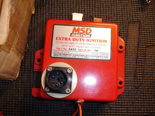 Msd vintage #5420 ignition+rev limiter--rat rod,hot rod,street rod,-#156