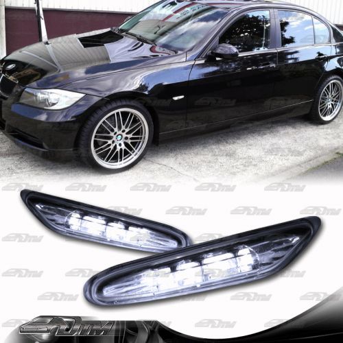 2006-2012 bmw e90 clear lens white led side marker replacement light lamps