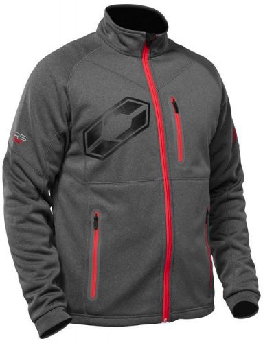 Castle x racewear fusion mens mid-layer snow jacket gray/red