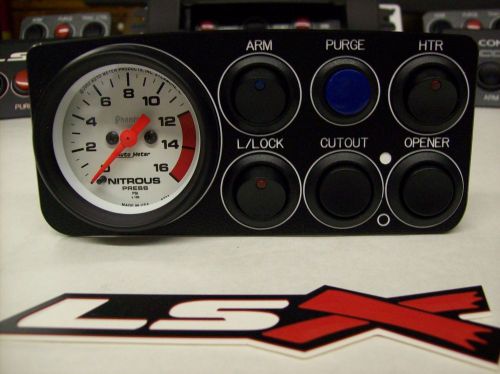 97-02 trans am camaro z28 lsx nitrous oxide control panel 2-1/16&#034; gauge 6 switch