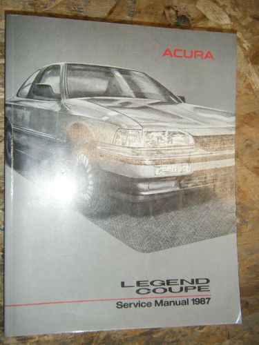 1987 acura legend coupe original factory service manual shop repair 87