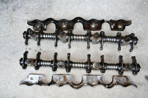 Ford fe 352 360 390 428 engine rocker arm assemblies with drip trays and bolts