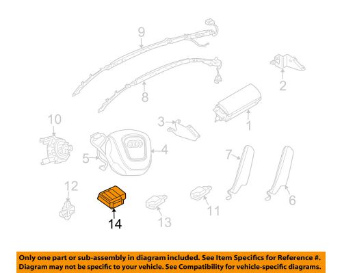 Audi oem 2009 s4 supplemental restraint system-diagnostic module 8e0959655h