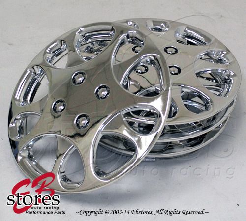 4pcs set of 14 inch chrome wheel skin cover hubcap hub caps (14&#034; inch style#821)